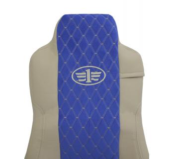 Чехлы FAW кабрио/экокожа темно-бежевый/синий-foto4