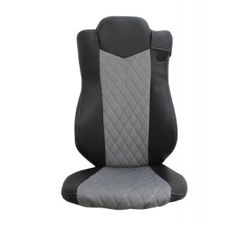 Чехлы на К-К5 2023г. кабрио/экокожа серый-черный-foto2