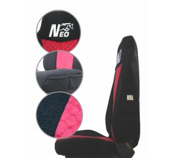 Чехлы на грузовой автомобиль К-NEO5490 Велюр Красный-foto2