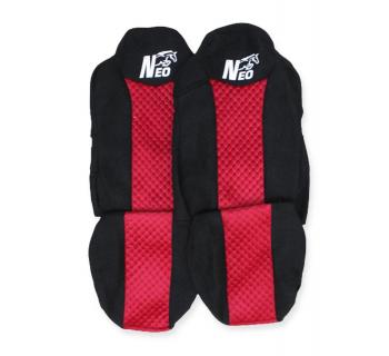 Чехлы на грузовой автомобиль К-NEO5490 Велюр Красный-foto3