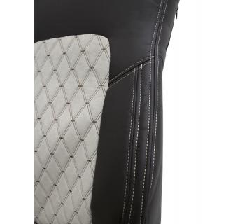 Чехлы SHACMAN X3000 (Рестайлинг) Кабрио Экокожа Коричневый/ Бежевый -foto3