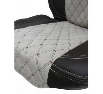 Чехлы SHACMAN X3000 (Рестайлинг) Кабрио Экокожа Коричневый/ Бежевый -foto5