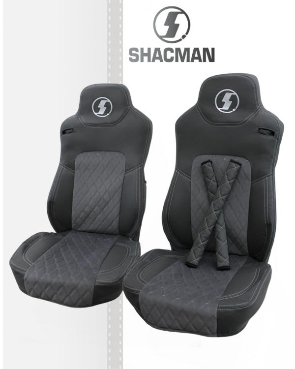 Чехлы SHACMAN X3000 (Рестайлинг) Кабрио Экокожа Серый 