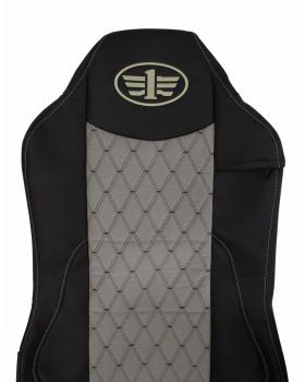 Чехлы FAW J6 LX Кабрио Экокожа коричневый/бежевый-foto2