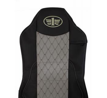 Чехлы FAW J6 LX Кабрио Экокожа коричневый/бежевый-foto2