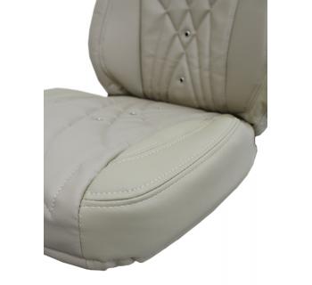 Чехлы SITRAK MAX Original Экокожа вышивка Бежевый-foto5