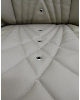 Чехлы SITRAK MAX Original Экокожа вышивка Бежевый-foto6