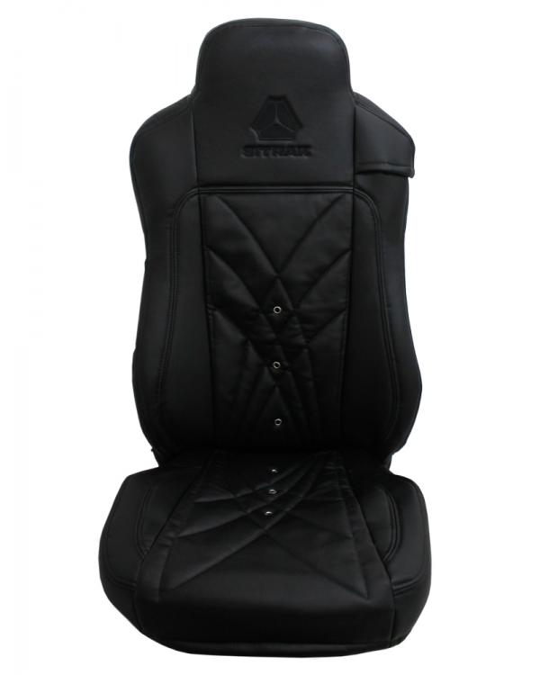 Чехлы SITRAK MAX Original Экокожа вышивка Черный