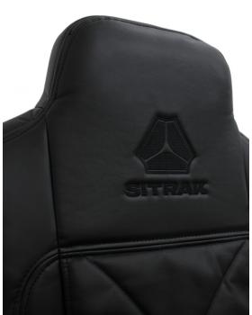 Чехлы SITRAK MAX Original Экокожа вышивка Черный-foto3