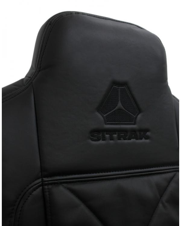 Чехлы SITRAK MAX Original Экокожа вышивка Черный