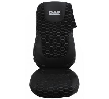 Чехлы DAF 105 LX Велюр Экокожа Вышивка Черный-foto4