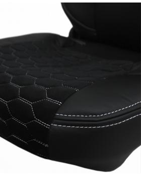 Чехлы DAF 105 LX Велюр Экокожа Вышивка Черный-foto3