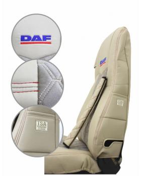 Чехлы в грузовик DAF 105-106 Rest Велюр с вышивкой -foto2