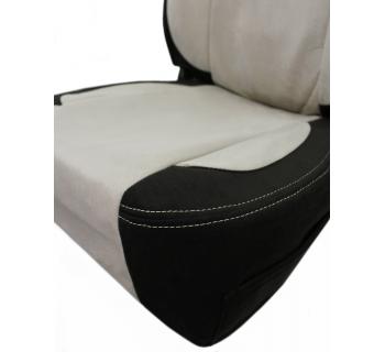 Чехлы FOTON Auman база кабрио черный/ бежевый-foto3