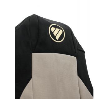 Чехлы FOTON Auman база кабрио черный/ бежевый-foto5