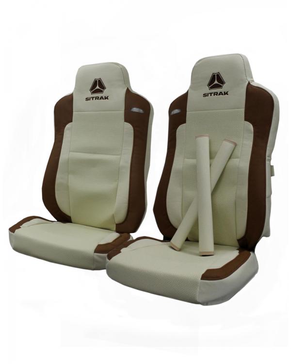 Чехлы SITRAK MAX LX Экокожа перфорация вышивка