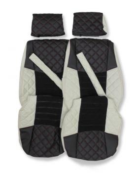 Чехлы на Grammer Arizona (К-з 4308) Экокожа коричнев.-foto4