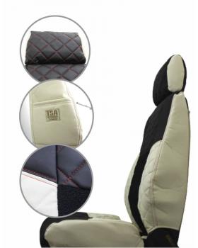 Чехлы на Grammer Arizona (К-з 4308) Экокожа коричнев.-foto3