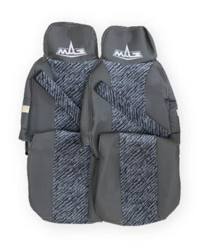 Чехлы на МАЗ Rest Бархат вышивка серый-foto3