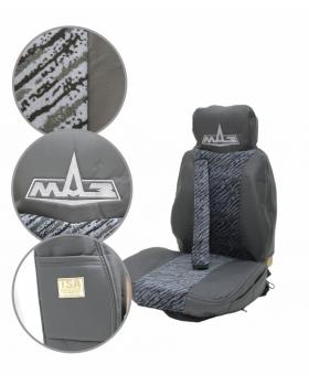Чехлы на МАЗ Rest Бархат вышивка серый-foto2