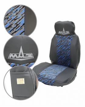 Чехлы на МАЗ Rest Бархат синий вышивка-foto2