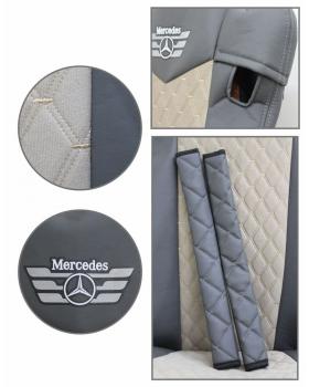 Чехлы MERCEDES Actros MP4 Rest Велюр вышивка-foto2
