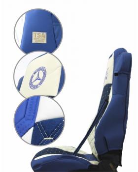 Чехлы в грузовик MERCEDES MP4 Actros Стежка велюр с вышивкой -foto3