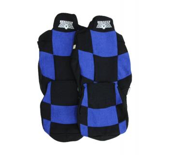 Чехлы Renault T440 Шахмат синий шелкография-foto3