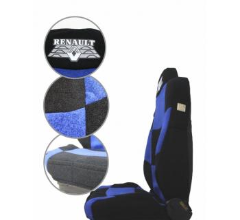 Чехлы Renault T440 Шахмат синий шелкография-foto2