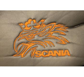 Чехлы SCANIA 5 Rest алькантара вышивка-foto4