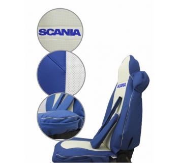 Чехлы SCANIA R440 Блютуз экокожа шелкография-foto3