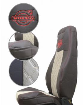Чехлы на VOLVO FH16 Rest Велюр вышивка-foto2