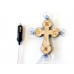 Крест православный зеленый светодиодный 21х30см