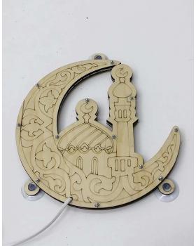 Полумесяц с мечетью светодиодный 23х32см-foto4