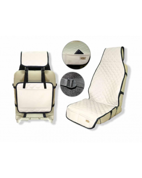 Накидка стеганая из ЭкоКожи Модель 14 Бежевая