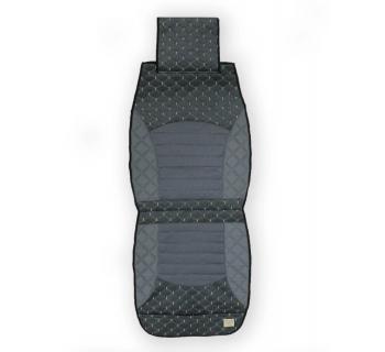 Накидка универсальная Велюр/Кожа серый-foto2