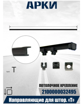 Направляющие пластиковые в машину тип T универсальные (3м)