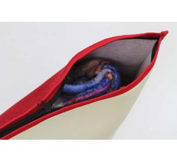 Подушка-наволочка на SCANIA беж-красный-foto3