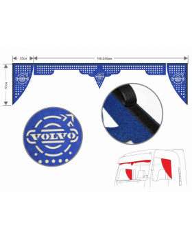 Комплект Ламбрекен резной с уголками VOLVO модель С Комплект Ламбрекен резной с уголками VOLVO модель С