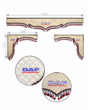 Комплект 3Х на DAF Экокожа/Бархат-foto3