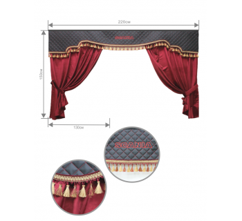 Комплект 3Х на SCANIA Экокожа/Бархат-foto3