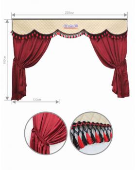 Комплект 3Х на DAF Экокожа/Бархат-foto2