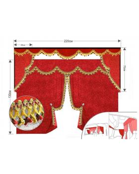 НЕТ БАХРОМЫ Комплект штор в кабину 3Х ЕВРОПА Стандарт НЕТ БАХРОМЫ Комплект штор в кабину 3Х ЕВРОПА Стандарт