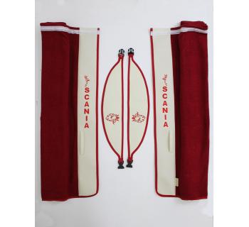 Шторы ночные лобового окна сборкой на SCANIA -foto3