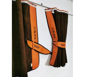 Шторы ночные лобового окна сборка c вышивкой DAF-foto3