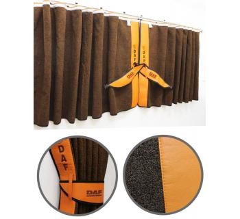 Шторы ночные лобового окна сборка c вышивкой DAF-foto2