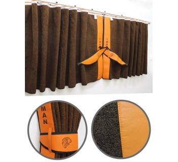 Шторы ночные лобового окна сборка c вышивкой MAN-foto3