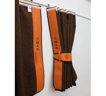 Шторы ночные лобового окна сборка c вышивкой MAN-foto2