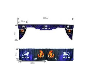 Ночные шторы ламбрекен и уголки с фотопечатью MAN-foto2