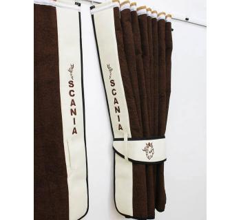 Шторы ночные лобового окна сборка SCANIA беж.-foto3